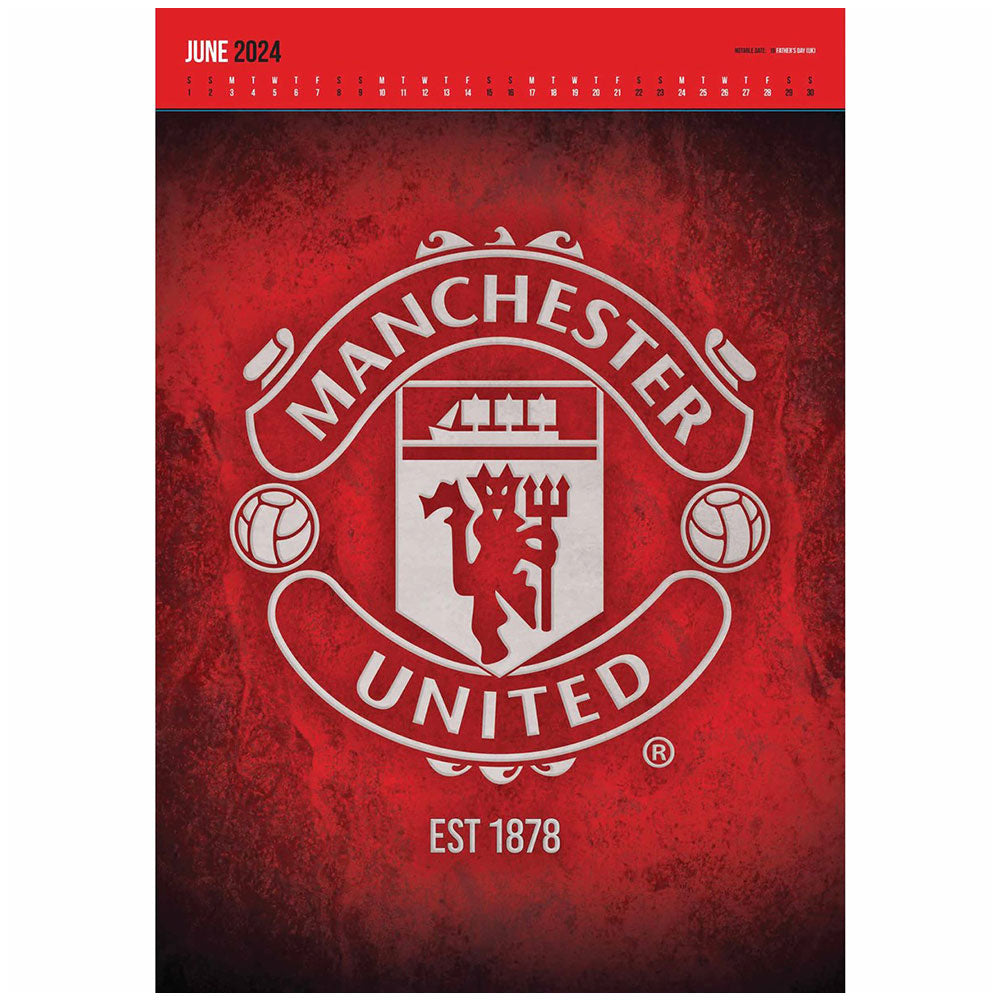 Manchester United FC Deluxe Calendar 2024