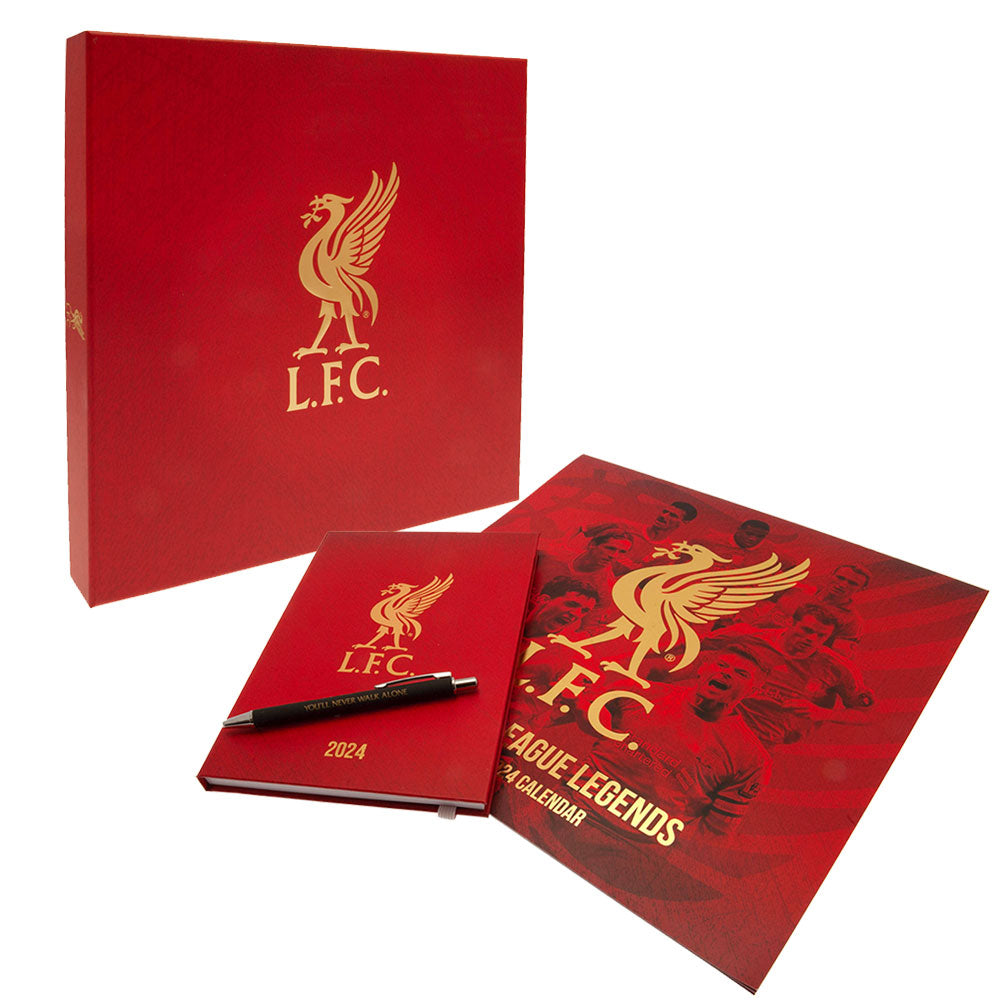 Liverpool FC Calendar & Diary Musical Gift Box 2024