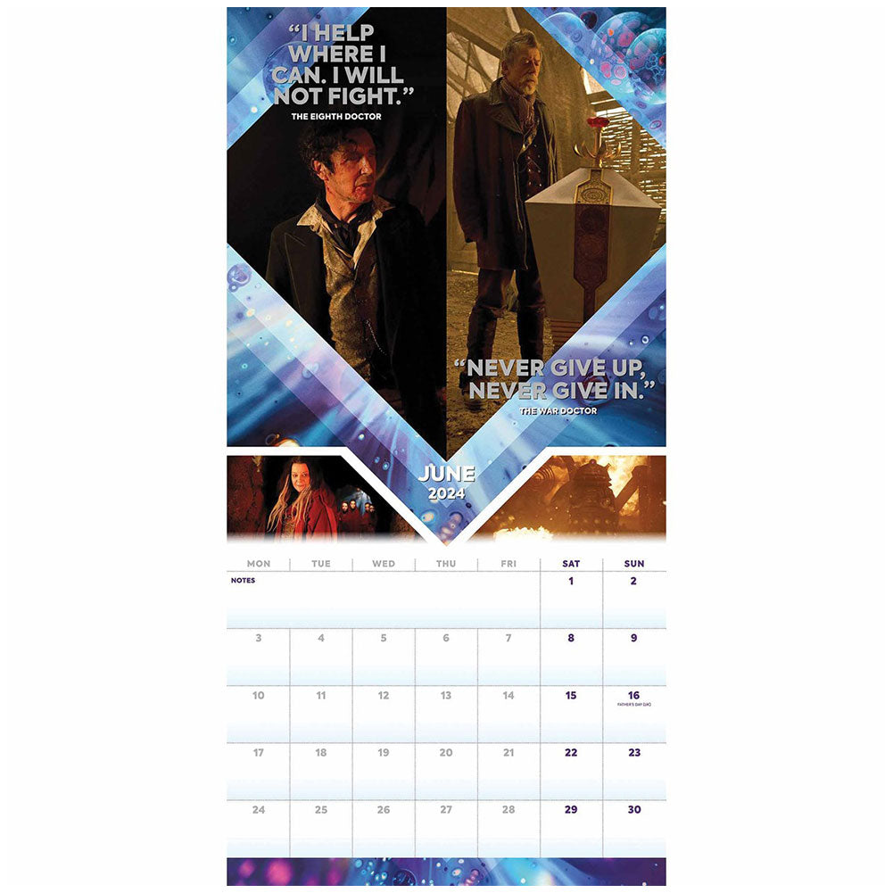 Doctor Who Square Calendar 2024