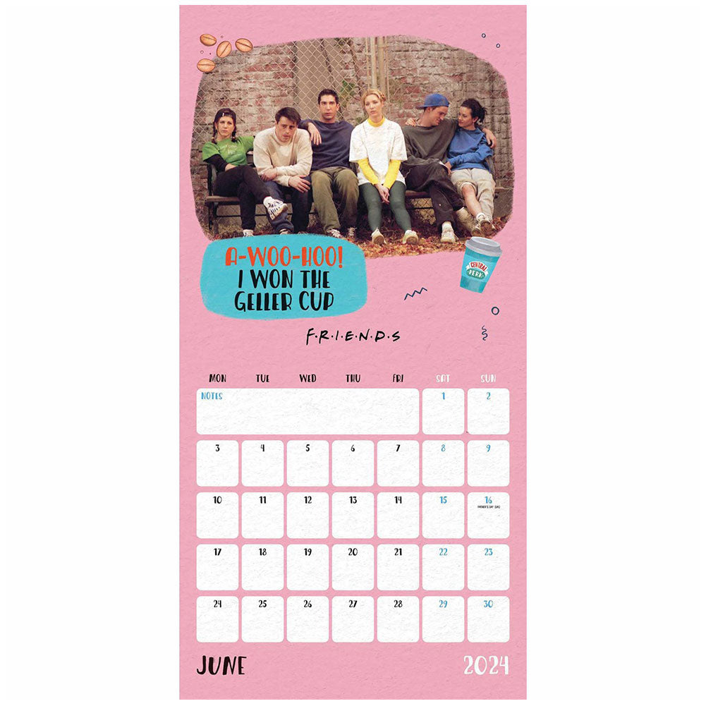 Friends Square Calendar 2024