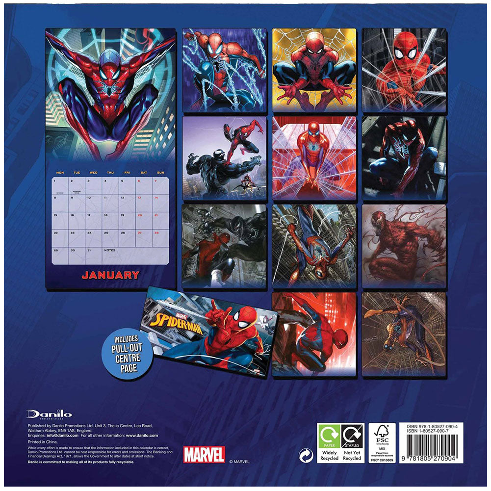 Spider-Man Square Calendar 2024