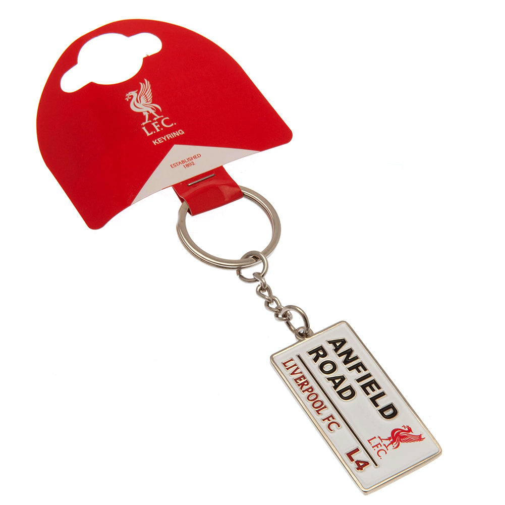 Liverpool FC Embossed Street Sign Keyring