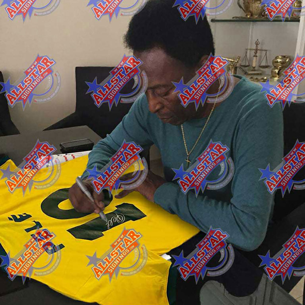 Brasil 1970 Pele Signed Shirt