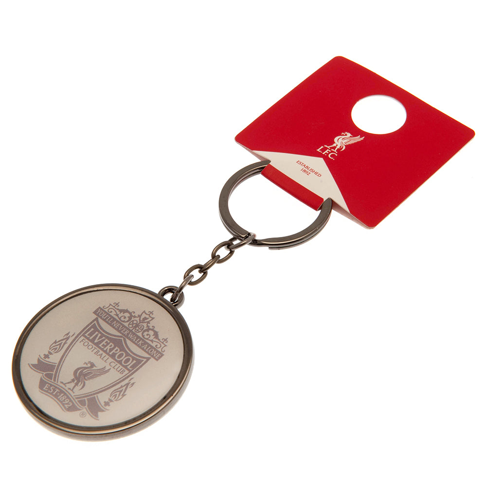 Liverpool FC Glass Crest Keyring