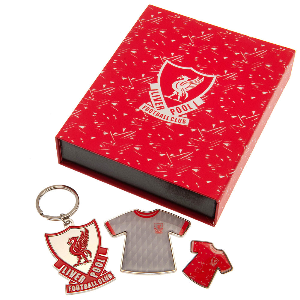 Liverpool FC Heritage Badge, Keyring and Magnet Set