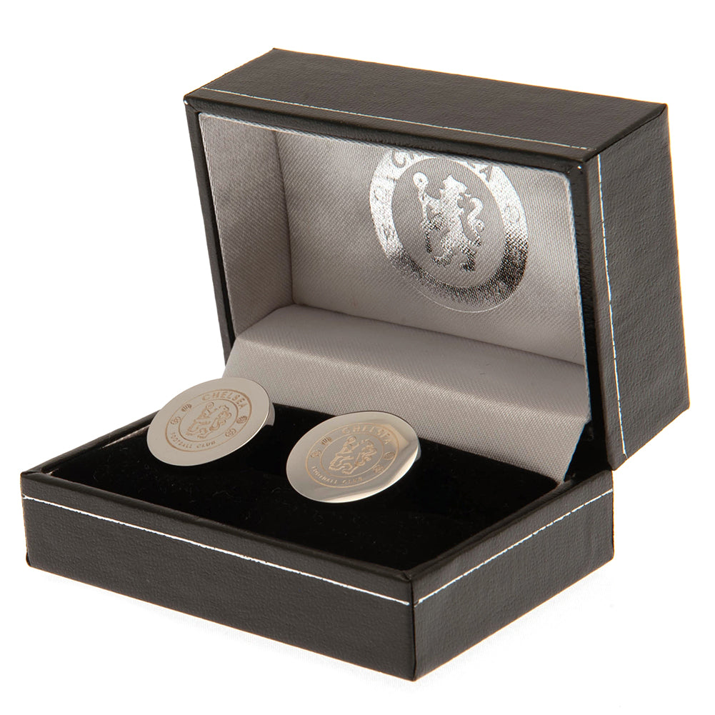 Chelsea FC Stainless Steel Round Cufflinks