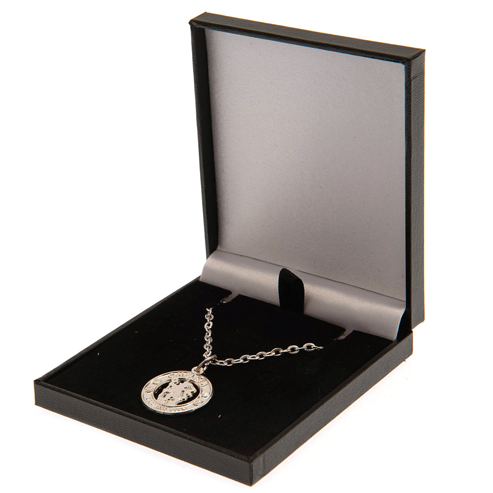 Chelsea FC Silver Plated Boxed Pendant CR