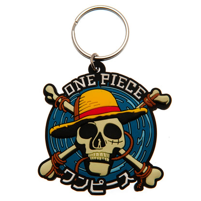 One Piece PVC Keyring Straw Hat Crew