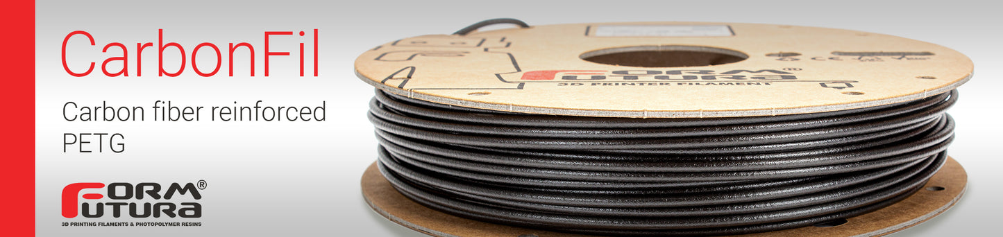 Carbon Fibre PETG Filament CarbonFil 1.75mm Black 500 gram 3D Printer Filament