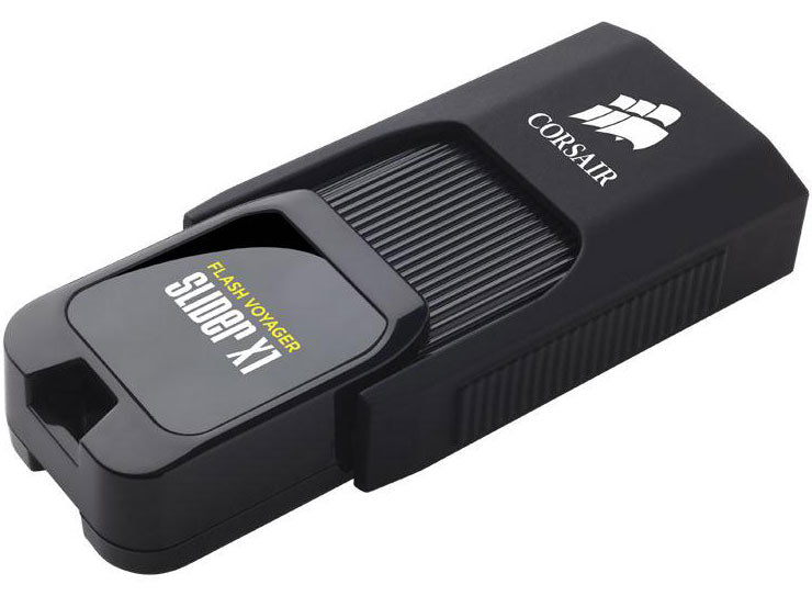 CORSAIR Flash Voyager Slider X1 128GB USB 3.0 Flash Drive - Capless Design Read 130MBs Plug and Play