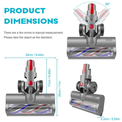 Turbo Brush Roller Head Electric Floor Carpet Head LED For Dyson V7 V8 V10 V11 V15