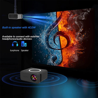 Mini Portable Smart Projector HD 1080P Android WIFI Bluetooth Home Theater NEW