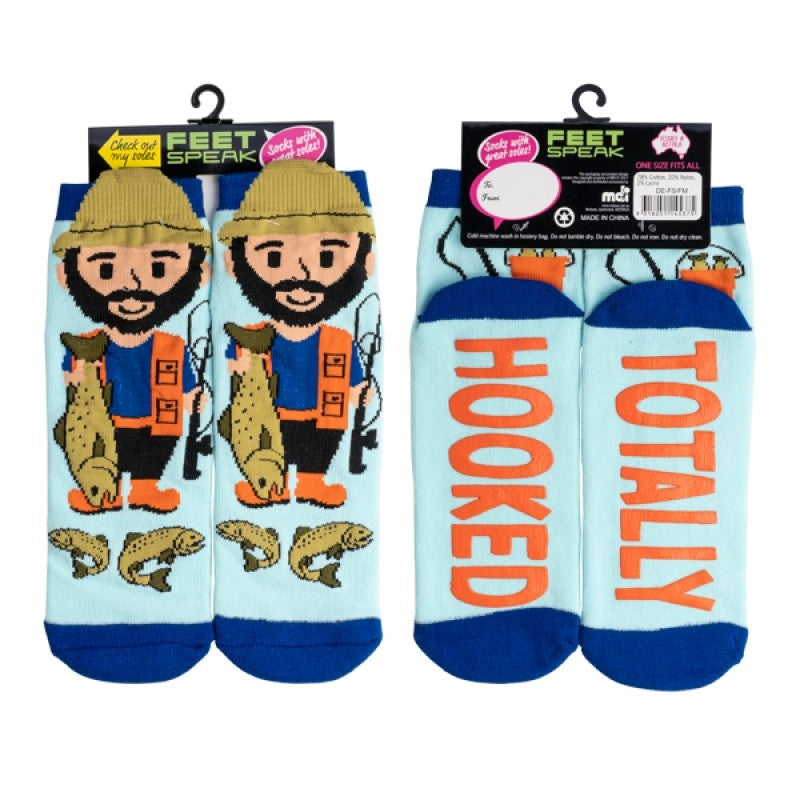 Fisherman Feet Speak Socks