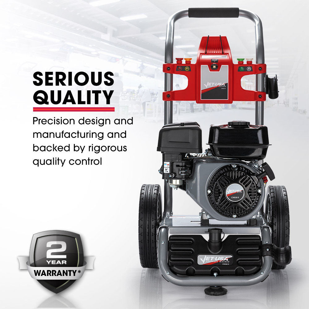 JET-USA 4800PSI Petrol Powered High Pressure Washer, - CX630