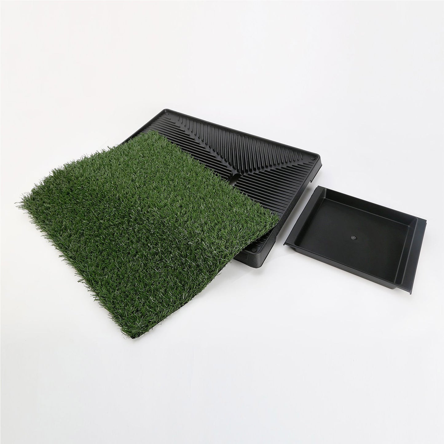 Pet Dog Potty Tray Training Toilet + 1 Grass Mat 63cm x 50cm