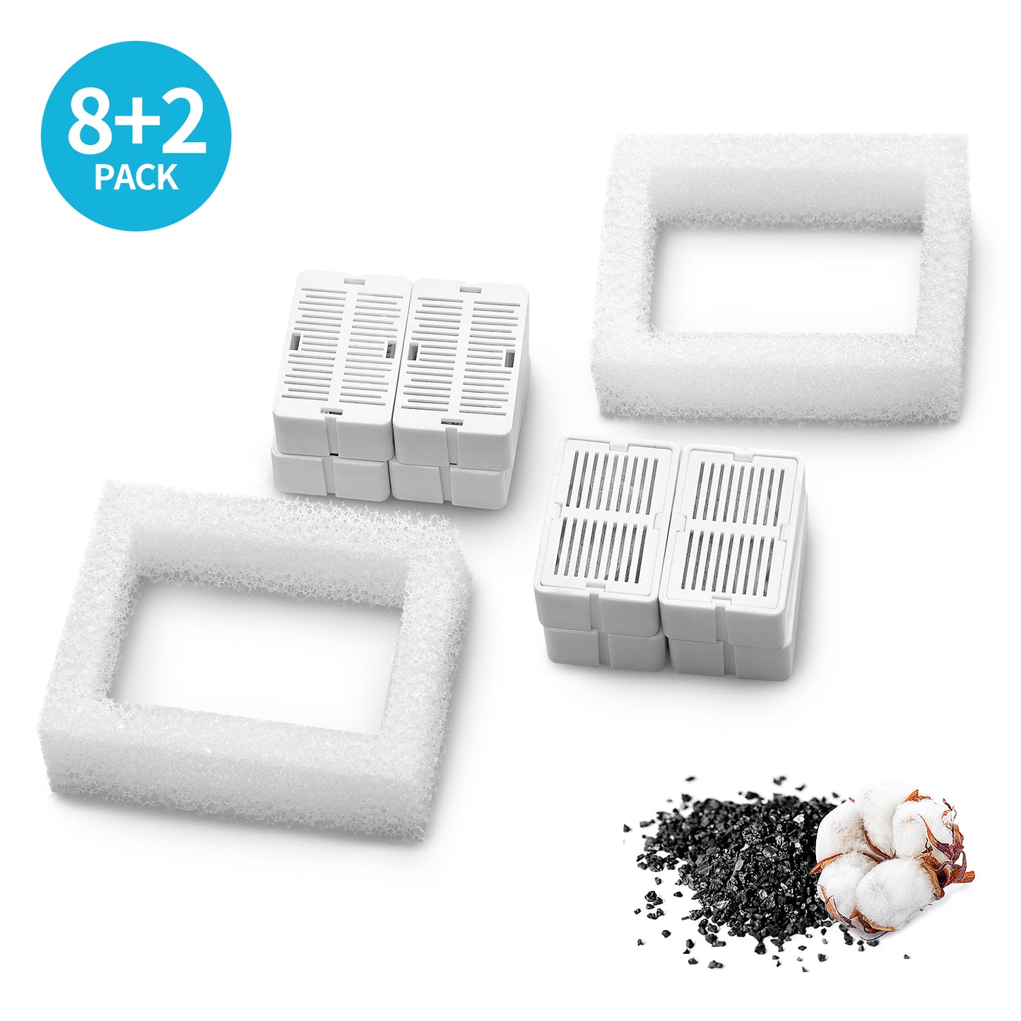 YES4PETS 16 x Pet Dog Cat Fountain Filter Replacement Activated Carbon Exchange Filtration System Automatic Water Dispenser Compatible