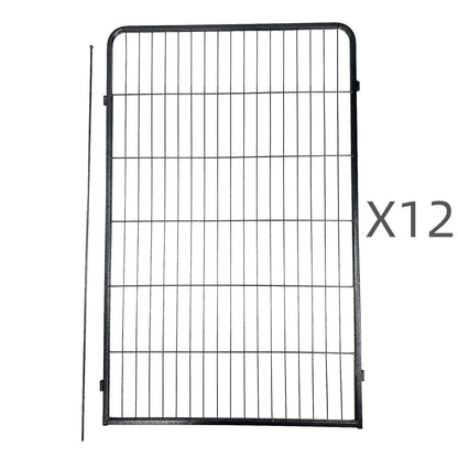 YES4PETS 12 Panel 120 cm Heavy Duty Pet Dog Cat Rabbit Exercise Extension Playpen Puppy Rabbit Fence