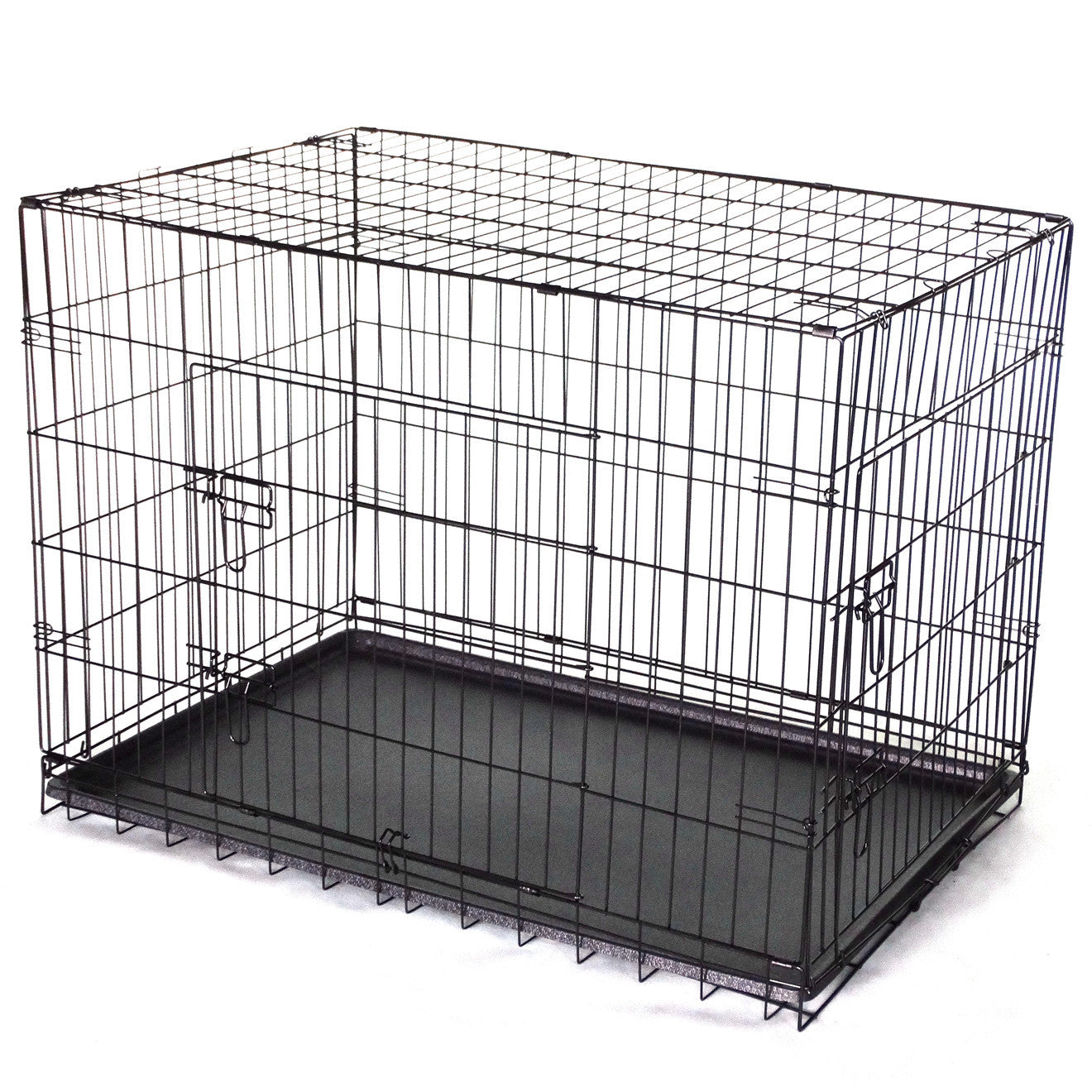 YES4PETS 42' Collapsible Metal Dog Cat Puppy Rabbit Puppy Crate Cage