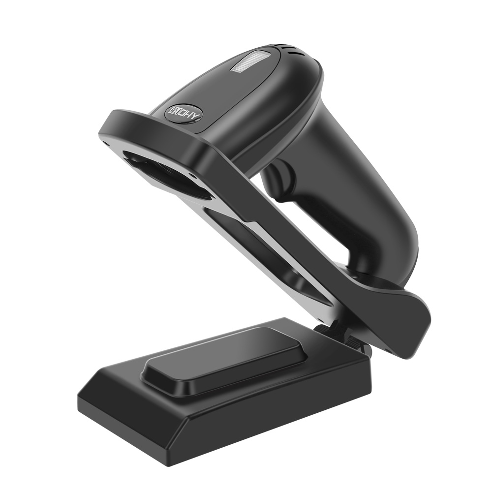 YHDAA YHD-5800DB 2D Wireless Bluetooth Barcode / QR Code Scanner with Stand (Black)