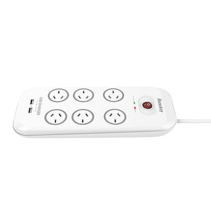 Huntkey 6-Outlet Surge Protector with 2 USB Charging Outlets (SAC607)