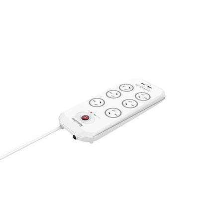 Huntkey 6-Outlet Surge Protector with 2 USB Charging Outlets (SAC607)