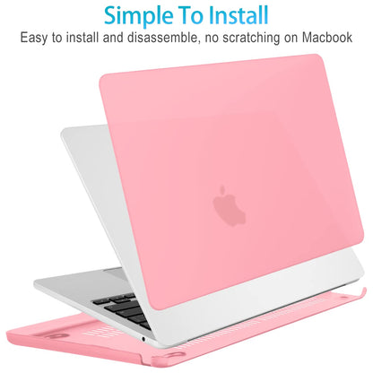 15 inch Air 2023 MacBook Air Matte Case  A2941 M2 Chip Hard Shell Case Keyboard Cover Pink