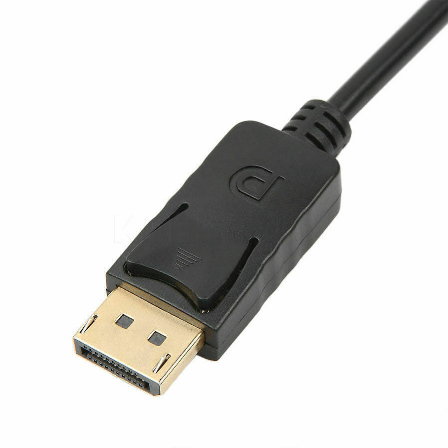 1.8m DisplayPort Display Port DP Gold to HDMI Male Video Audio Converter Cable