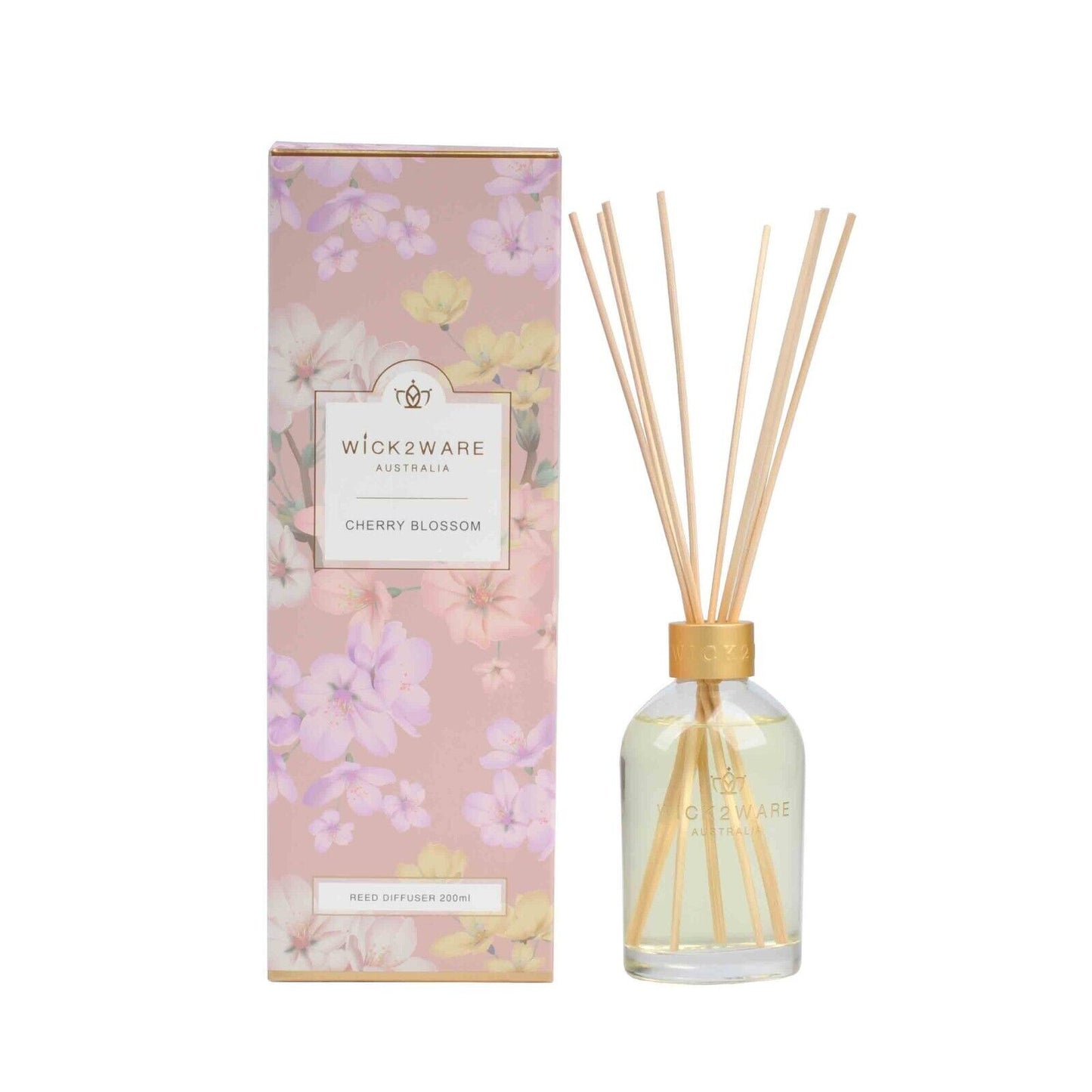 Wick2Ware Australia Fragrance Reed Diffuser Cherry blossom 200ml/7.1 fl oz