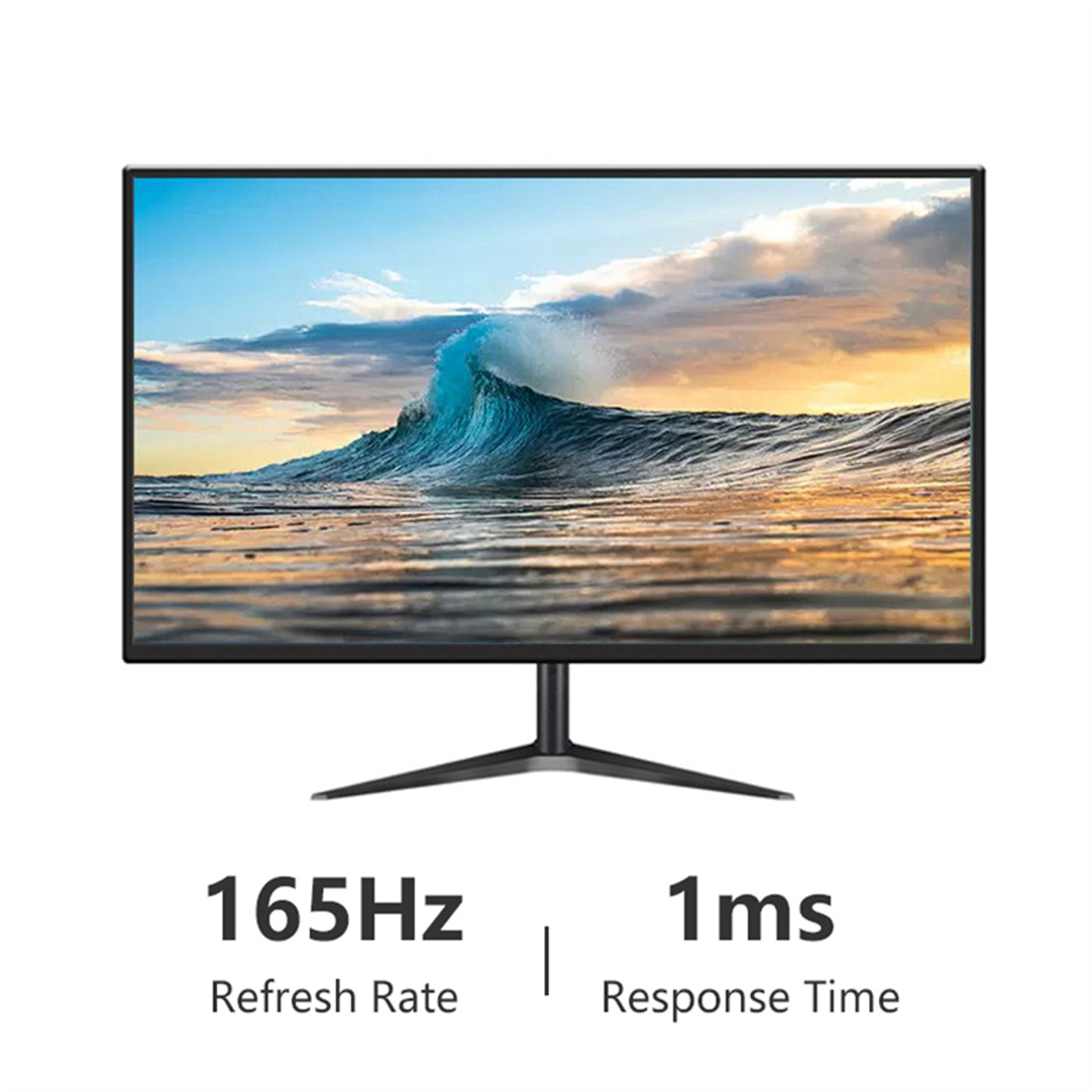 27" Flat LED Panel 2560x1440p Refresh Rate 165HZ Game Monitor Aspect Ratio 16:9