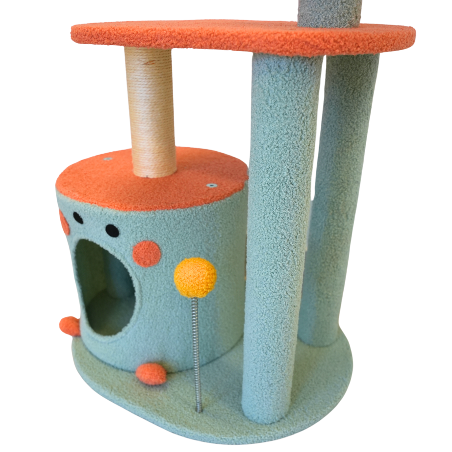 Petwiz 85cm Vivid Cat Tree Scratching Post Pole