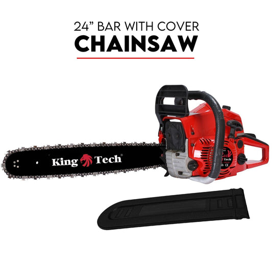 Commercial Petrol Chainsaw 24" Bar Chain Saw Tree Pruning Top Handle