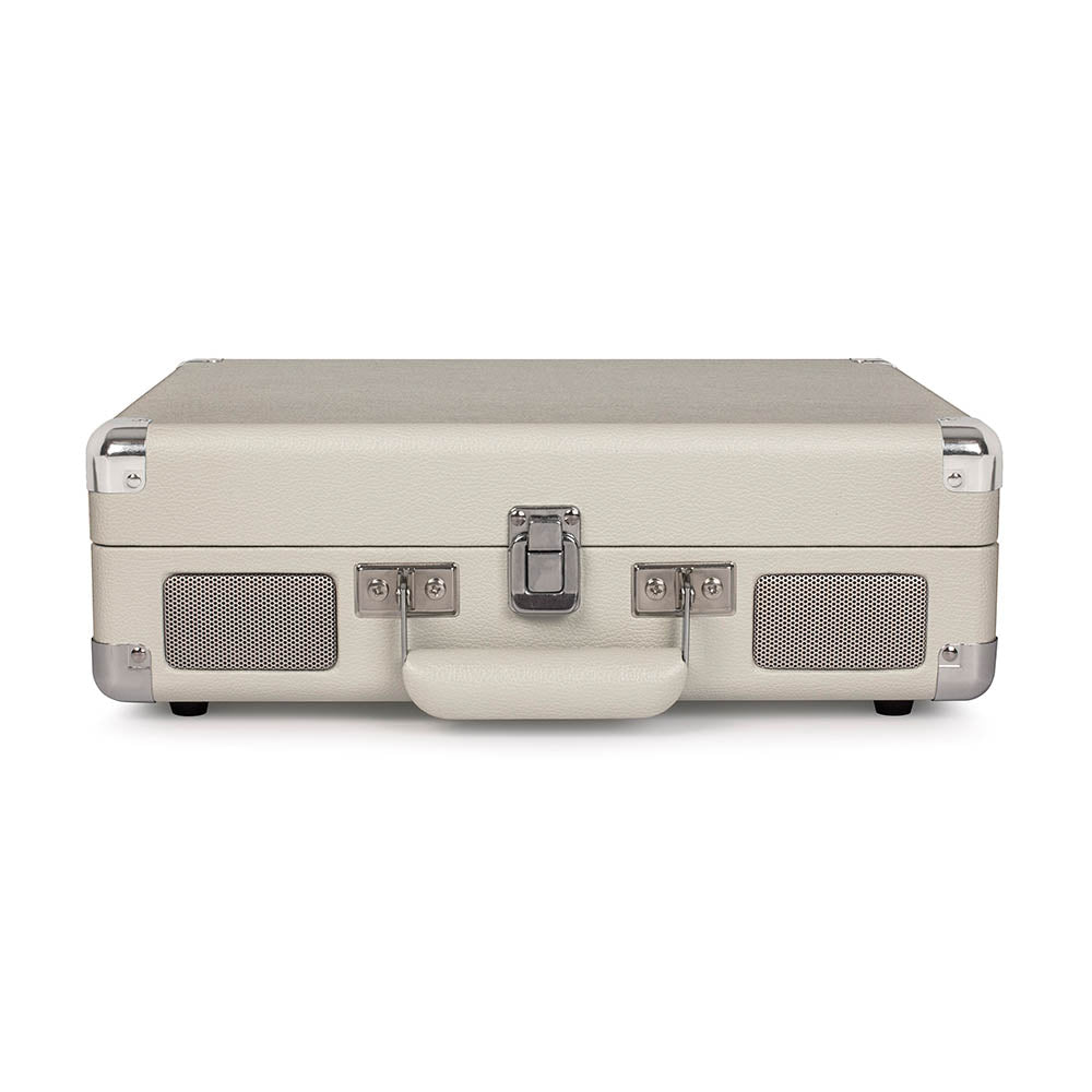 Crosley Cruiser Bluetooth Portable Turntable - White Sands + Bundled Crosley Record Storage Crate