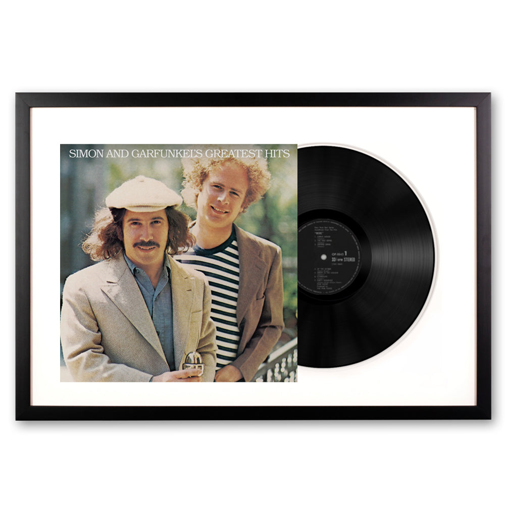 Framed Simon & Garfunkel Greatest Hits Vinyl Album Art