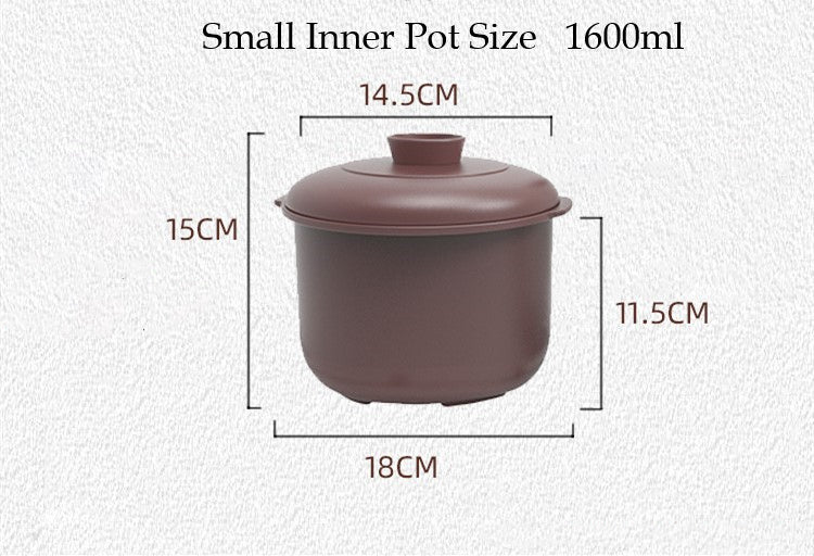 Kylin Electric Purple Clay Pot Slow Cooker 5L - K2021