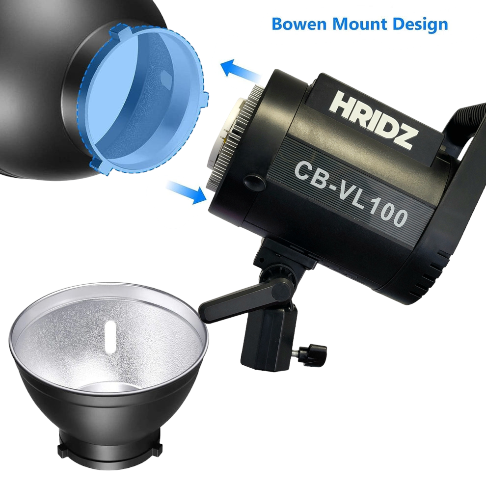 HRIDZ CB-VL100 100W Battery-Operated Bi-Colour LED Video Light Professional Outd