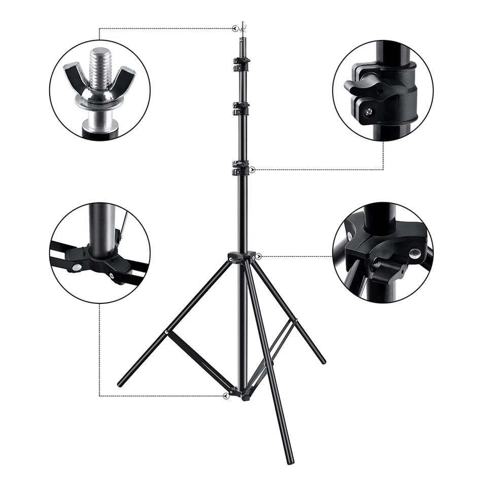 Hridz 2.6M*3M Heavy Duty Backdrop Support System for Photography Background Photo Video