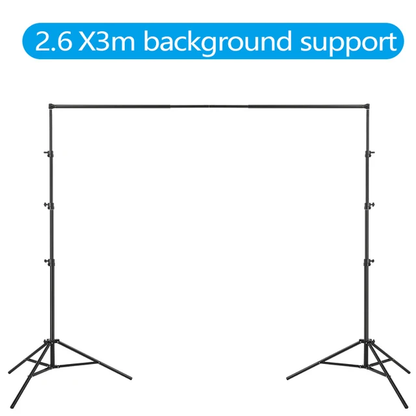 2.6M*3M Heavy Duty Backdrop Support System for Photography Background Photo Video Studio