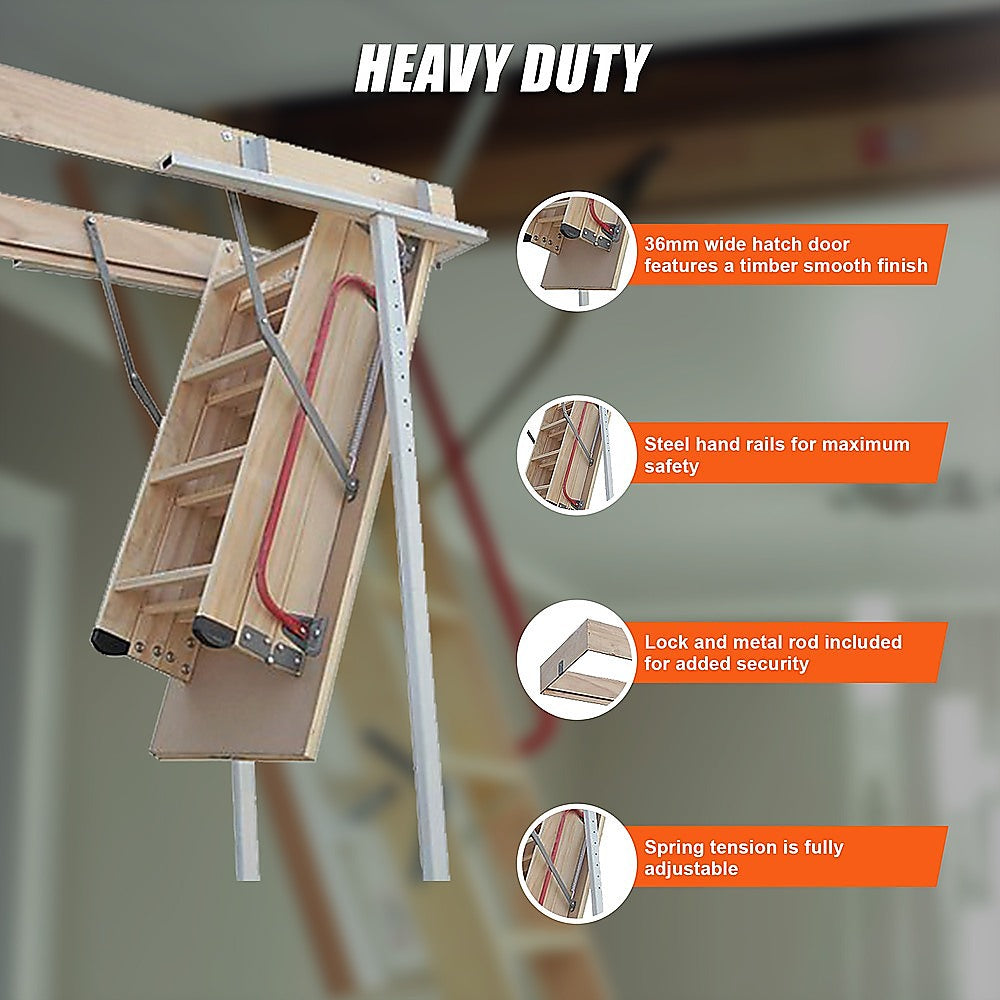 Attic Loft Ladder - 2700mm to 3050mm