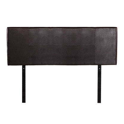 PU Leather Queen Bed Headboard Bedhead - Brown