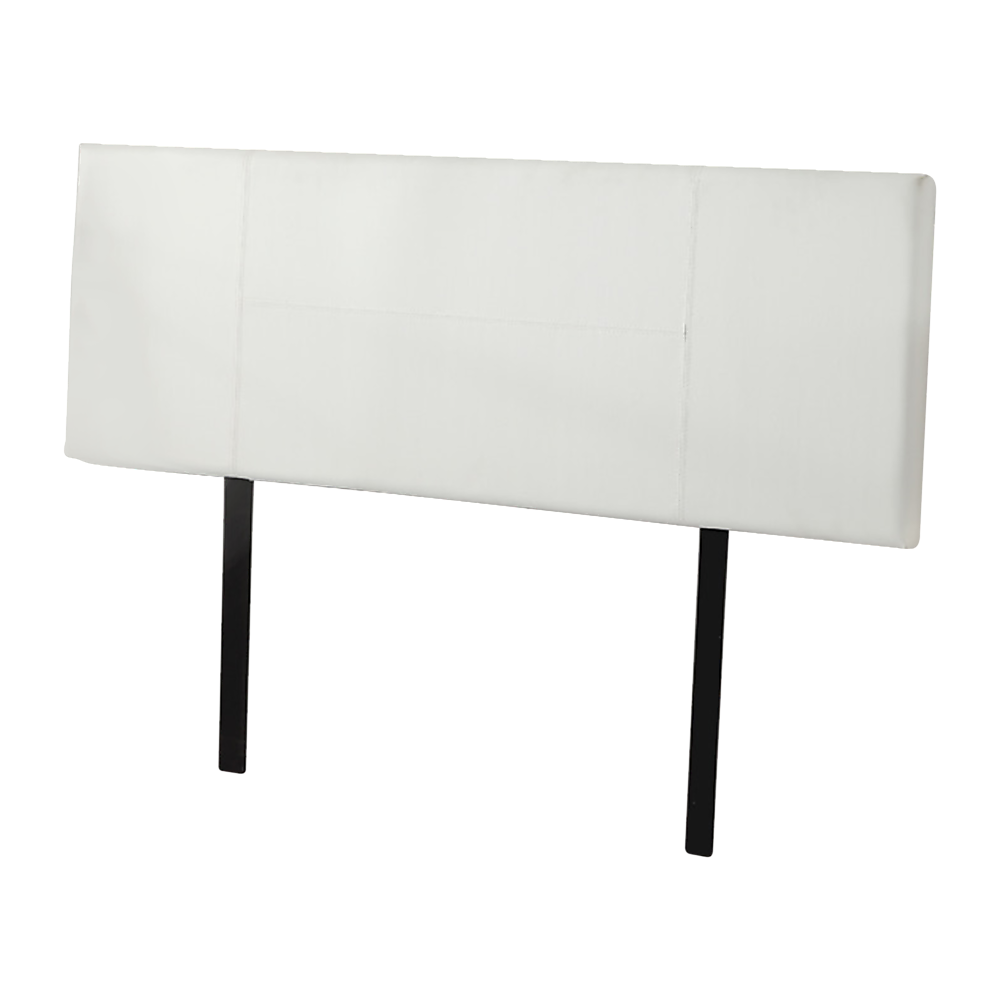 PU Leather Queen Bed Headboard Bedhead - White