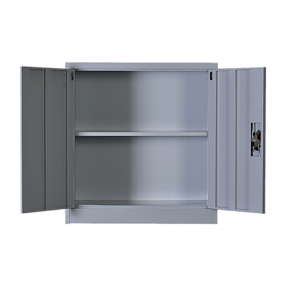 Two-Door Shelf Office Gym Filing Storage Locker Cabinet Safe