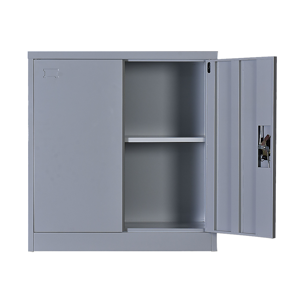 Two-Door Shelf Office Gym Filing Storage Locker Cabinet Safe