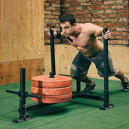 Heavy Duty Gym Sled with Harness