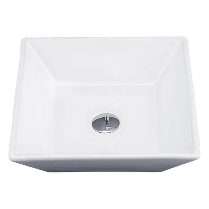 Bathroom Ceramic Rectangular Above Countertop Basin for Vanity