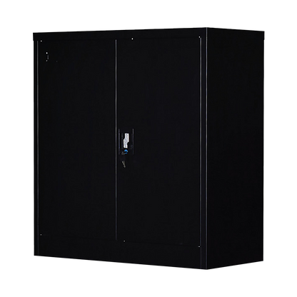 Two-Door Shelf Office Gym Filing Storage Locker Cabinet Safe