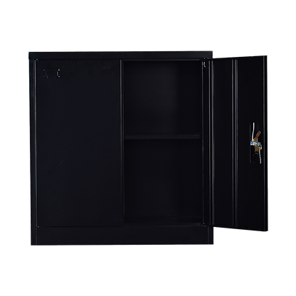 Two-Door Shelf Office Gym Filing Storage Locker Cabinet Safe