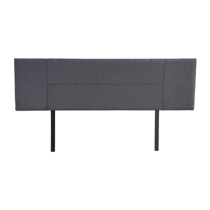 Linen Fabric King Bed Headboard Bedhead - Grey