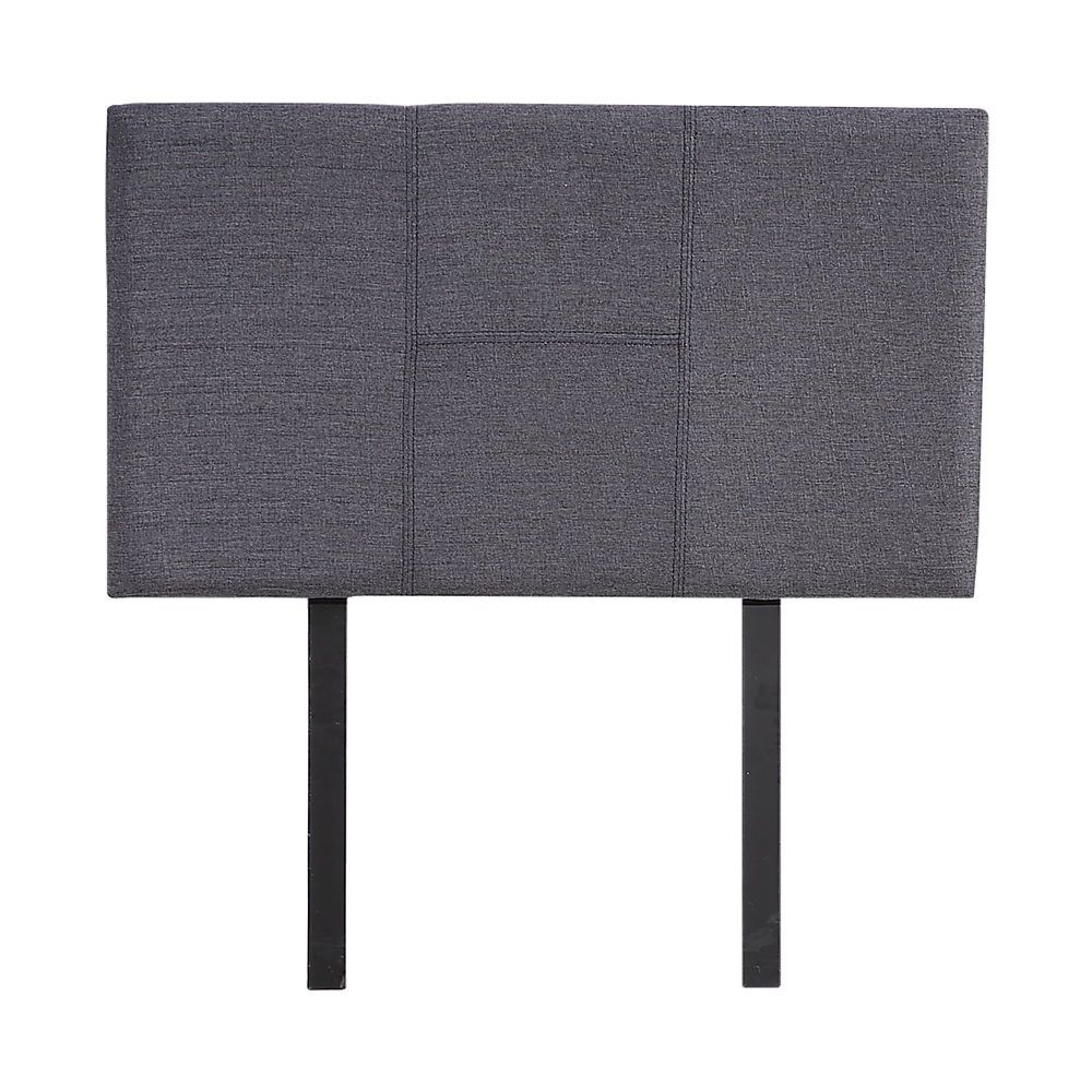 Linen Fabric Single Bed Headboard Bedhead - Grey