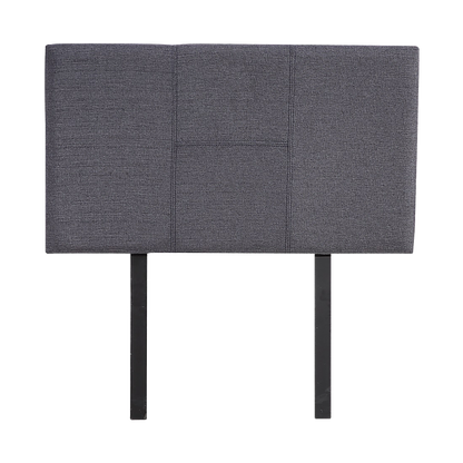 Linen Fabric Single Bed Headboard Bedhead - Grey