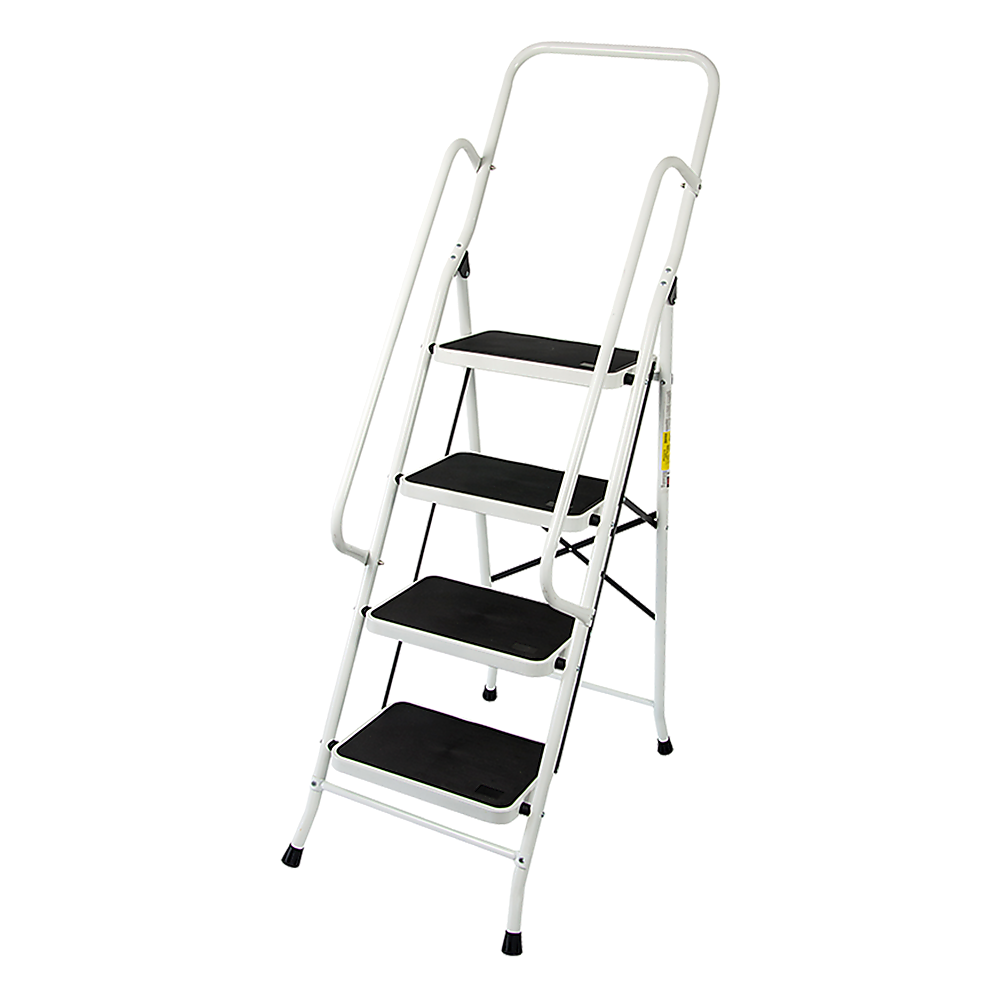 Foldable Non Slip 4 Step Steel Ladder